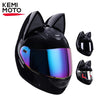 Capacete de Motociclista com Orelhas de Gato