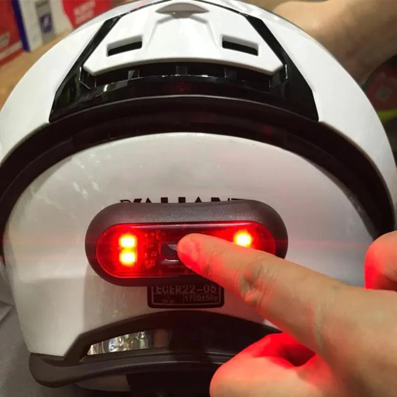 Luz de Segurança Traseira para Capacete