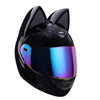 Capacete de Motociclista com Orelhas de Gato