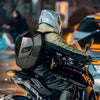 Mochila para Motociclista com Olhos de LED Inteligente