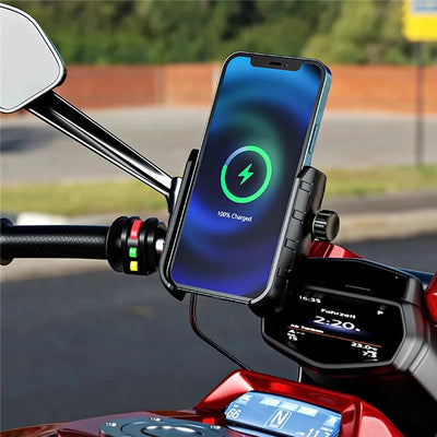 Suporte de Celular para Moto com Carregador Sem Fio