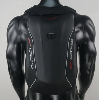 Mochila de Fibra de Carbono aerodinâmica à prova d'agua para motociclismo