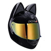 Capacete de Motociclista com Orelhas de Gato